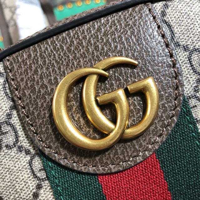 Gucci雙肩包 552884 古馳Ophidia系列 三只小豬圖案GG背包 Gucci小號後背包  gqy2314